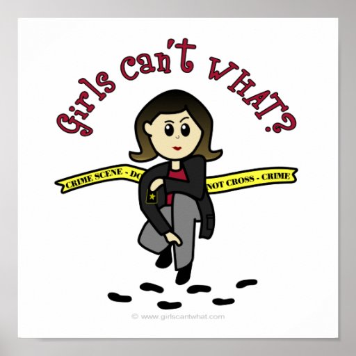 Light CSI Girl Print