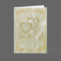 Light Dahlia Save the Date cards