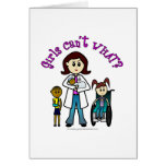 Light Doctor Girl Greeting Card