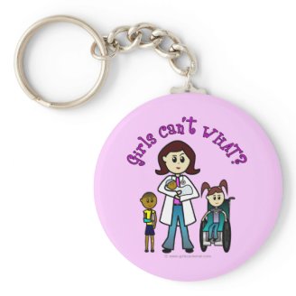 Light Doctor Girl Keychain