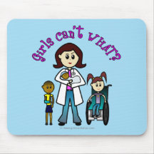 Light Doctor Girl Mouse Pad