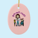 Light Doctor Girl ornaments