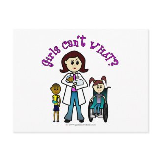 Light Doctor Girl Postcard