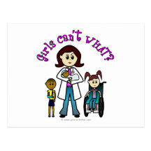 Light Doctor Girl Postcard