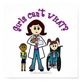 Light Doctor Girl Print