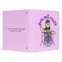 Light Drummer Girl binders by girlscantwhat Light Drummer Girl binders