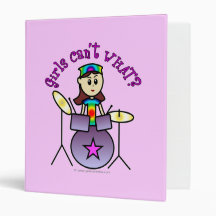 Light Drummer Girl Binders