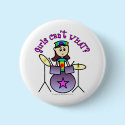 Light Drummer Girl buttons
