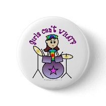 Light Drummer Girl buttons by girlscantwhat Light Drummer Girl buttons
