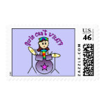 Light Drummer Girl Stamp