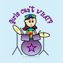 Light Drummer Girl t-shirts