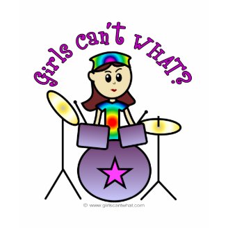 Light Drummer Girl Tshirts