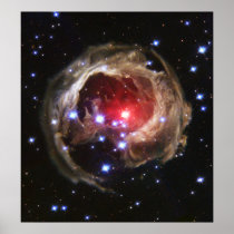 Light echo from V838 Monocerotis Posters