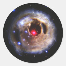 Light Echoes From A Red Supergiant Round Sticker