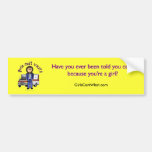 Light EMT Paramedic Girl Bumper Sticker
