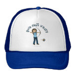 Light Female Archery in Blue Mesh Hat