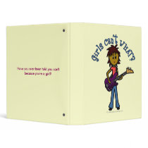 Light Female Bass Guitar Player binders
