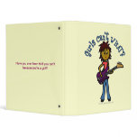 Light Female Bass Guitar Player Binders