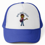 Light Female Bass Guitar Player Hats