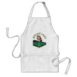 Light Female Billiards Player Apron
