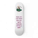 Light Female Billiards Player Skate Board Deck