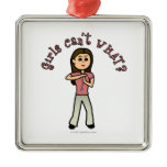 Light Female Coach Christmas Ornament