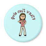 Light Female Coach Fridge Magnets