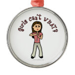 Light Female Coach Ornament