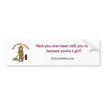 Light Female Fire Fighter bumper stickers