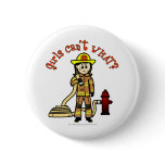 Light Female Fire Fighter Buttons