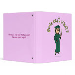 View more Light Female Graduate in Green Cap and Gown Binders personalized gift ideas for girls Light Female Graduate in Green Cap and Gown Binders