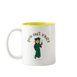 View more Light Female Graduate in Green Cap and Gown Mugs personalized gift ideas for girls Light Female Graduate in Green Cap and Gown Mugs