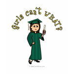 View more Light Female Graduate in Green Cap and Gown Shirts personalized gift ideas for girls Light Female Graduate in Green Cap and Gown Shirts