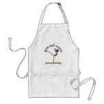 Light Female Gymnast on Balance Beam Aprons