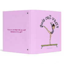 Light Female Gymnast on Balance Beam binders