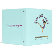 Light Female Gymnast on Balance Beam Binders