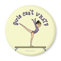 Light Female Gymnast on Balance Beam Magnet