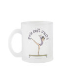 Light Female Gymnast on Balance Beam Mugs