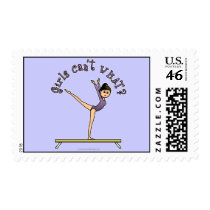Light Female Gymnast on Balance Beam postage by girlscantwhat Light Female Gymnast on Balance Beam postage