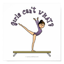 Light Female Gymnast on Balance Beam posters by girlscantwhat Light Female Gymnast on Balance Beam posters
