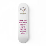 Light Female Gymnast on Balance Beam Skateboards