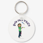 Light Female Juggler Keychains