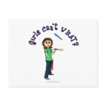 Light Female Juggler Postcards