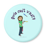 Light Female Juggler Refrigerator Magnets