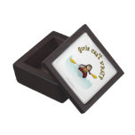 Light Female Kayaker Premium Keepsake Box