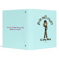 Light Female Navy Veteran Vinyl Binders