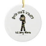 Light Female Navy Veteran Ornaments