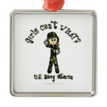 Light Female Navy Veteran Ornaments