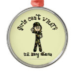 Light Female Navy Veteran Ornaments