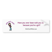 Light Female Saxophone Player bumper stickers